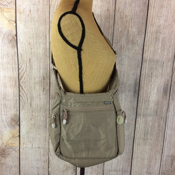 eBags Handbags - eBags NWOT Tan Piazza Daybag Crossbody Satchel Bag